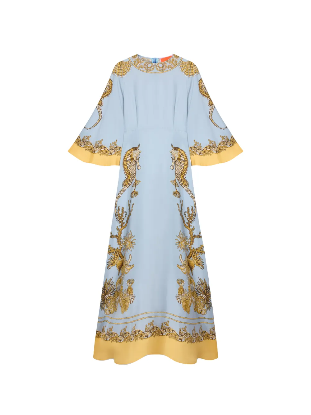 La DoubleJ Sorella oceania-print dress - Blue