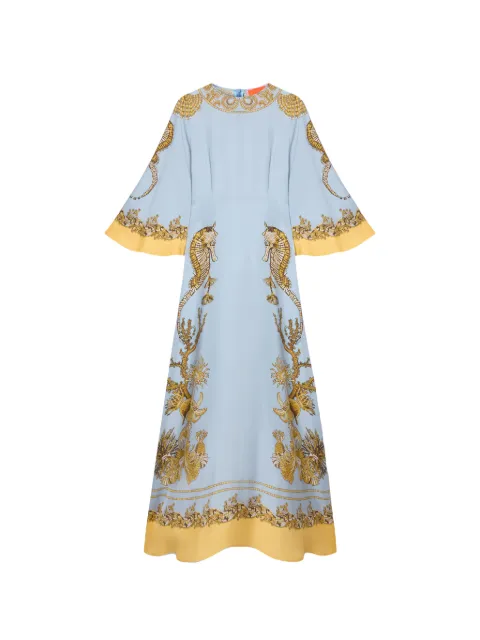 La DoubleJ robe Sorella à imprimé océanie