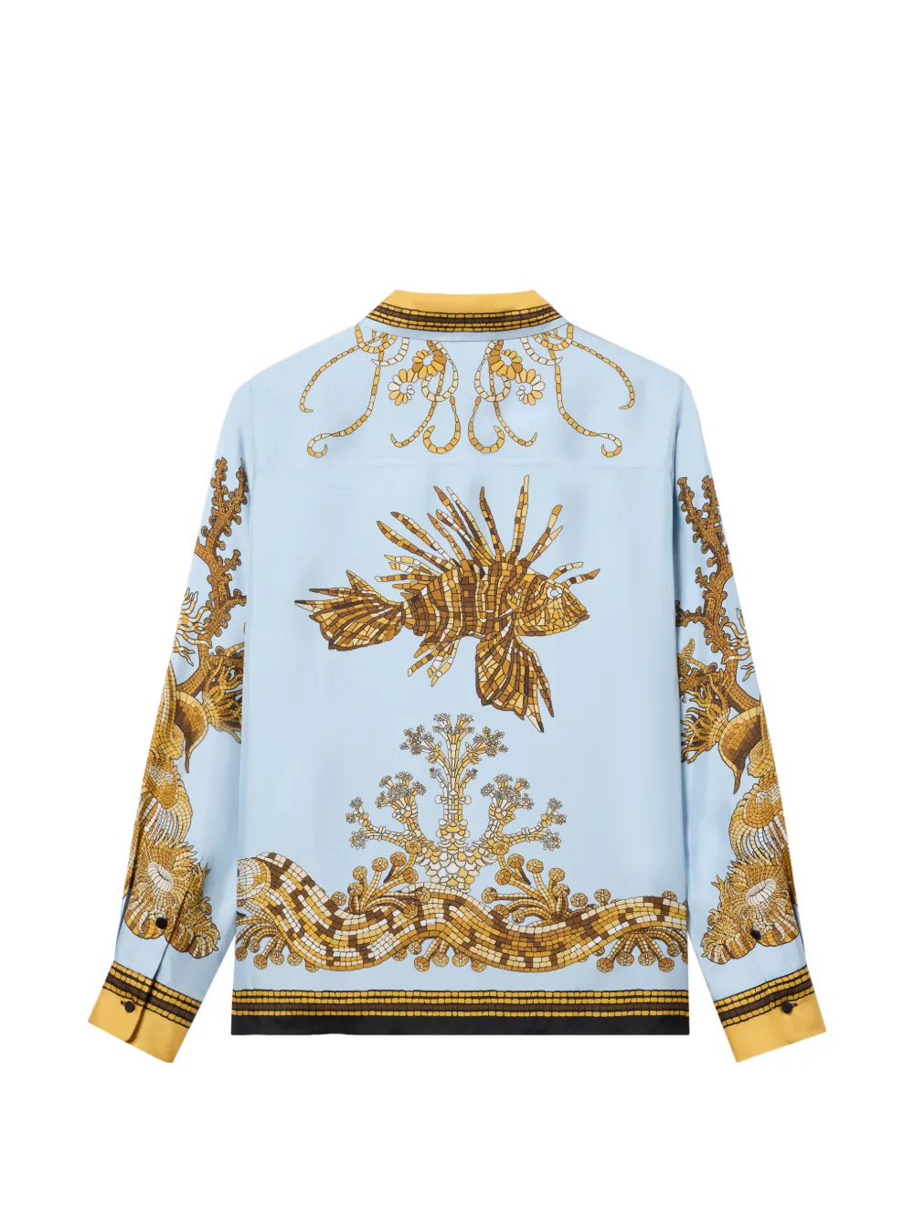 La DoubleJ Oceania placée blouse Blauw