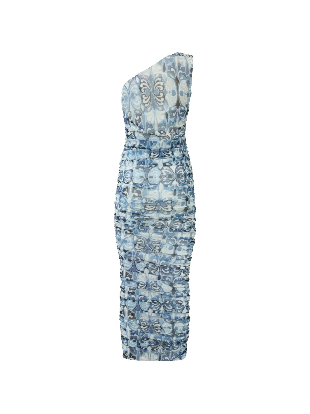 La DoubleJ Off-shoulder jurk Blauw