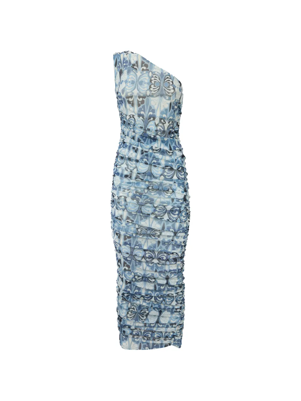 La DoubleJ one-shoulder bandage dress - Blau