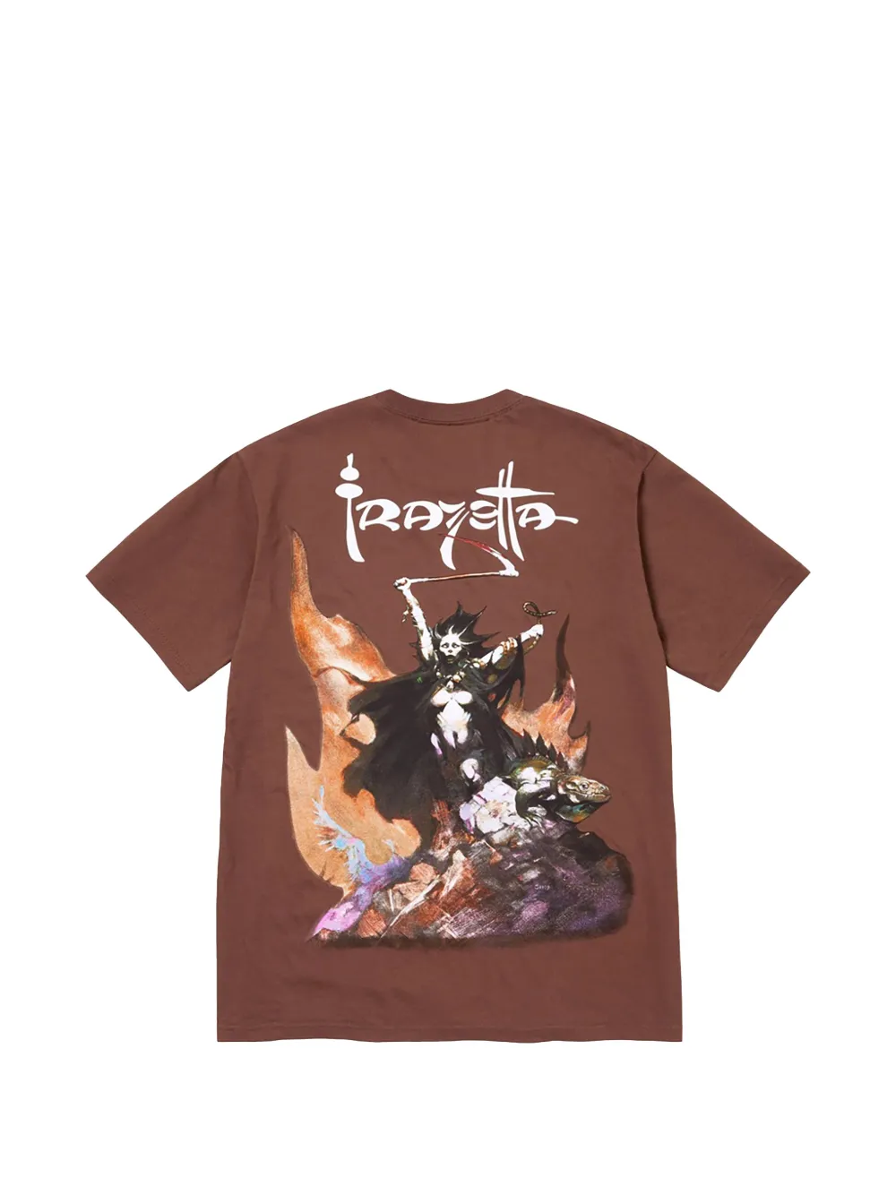 Supreme x Frank Frazetta T-shirt met grafische print Bruin