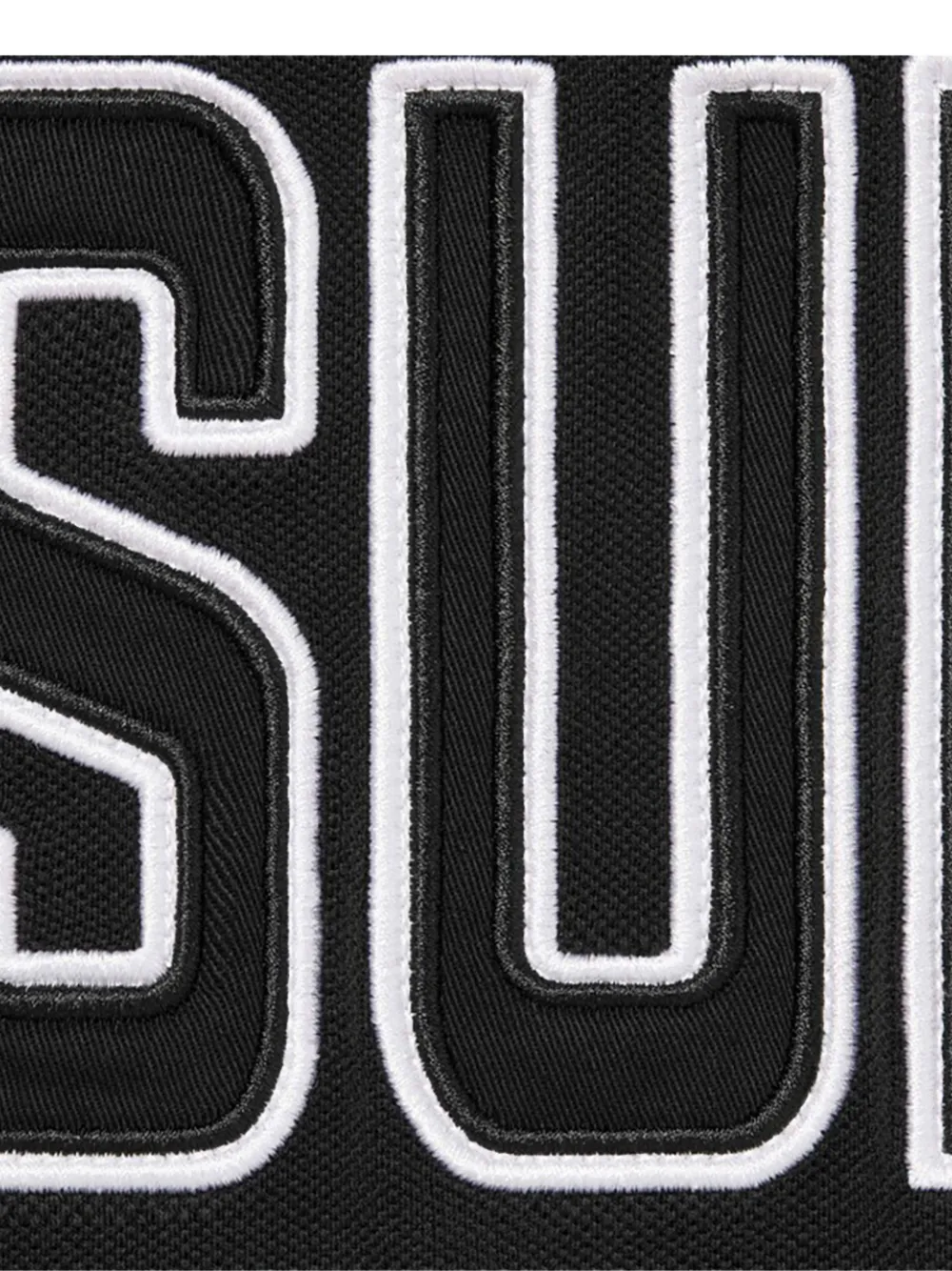Supreme twill-appliqué Polo Shirt | Black | FARFETCH SG
