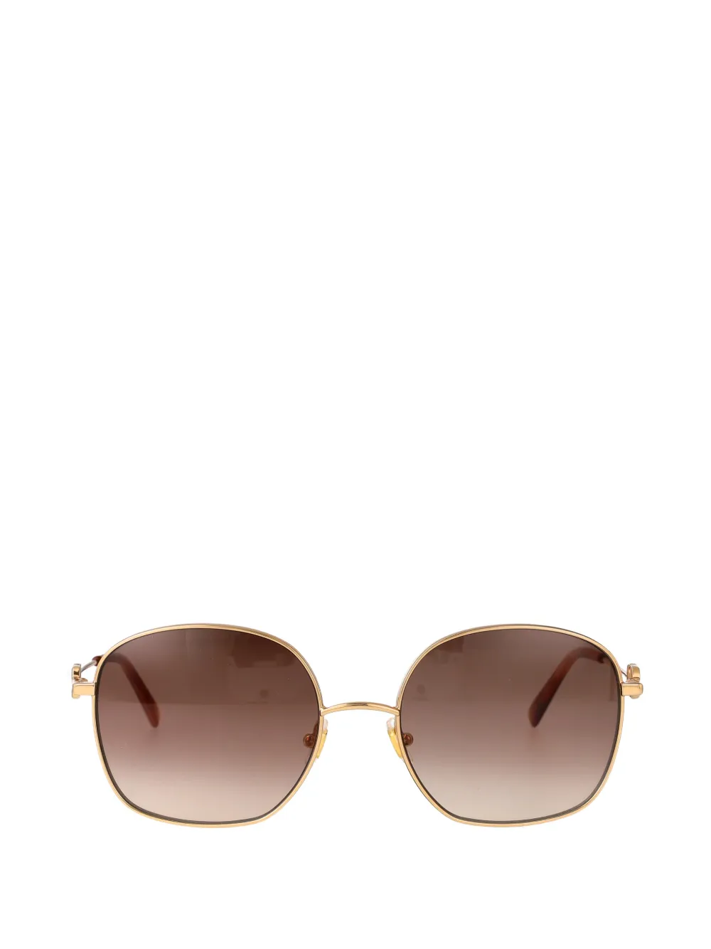 Valentino Garavani VLogo Signature rectangle-frame sunglasses - Oro