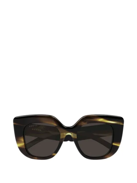 Gucci Interlocking G rectangle-frame sunglasses