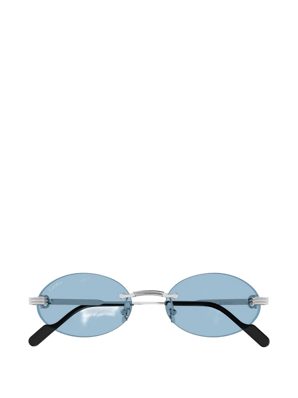 Cartier rimless round-frame sunglasses - Silber