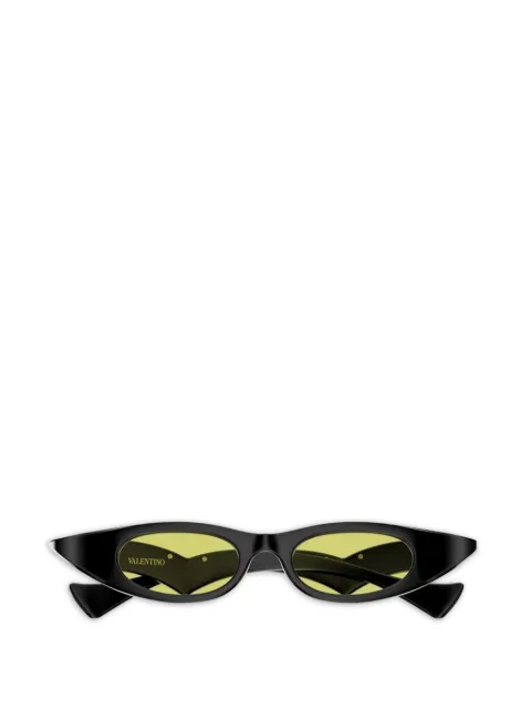 VALENTINO GARAVANI EYEWEAR V-logo geometric-frame sunglasses