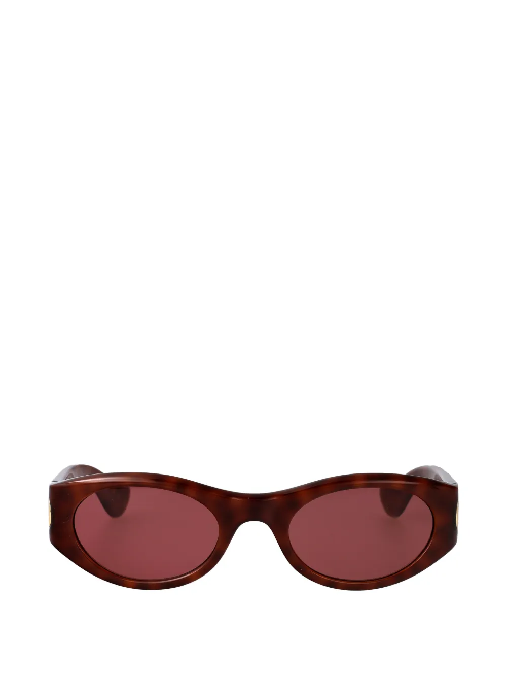 Valentino Garavani VLogo round-frame sunglasses - Braun