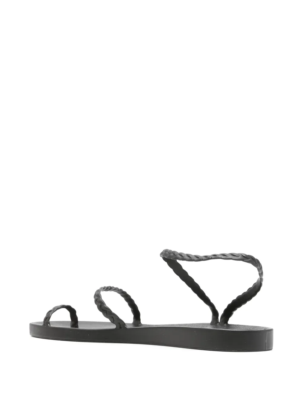 Ancient Greek Sandals Eleftheria gevlochten sandalen Zwart