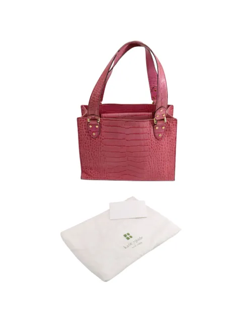 Kate Spade crocodile-embossed handbag