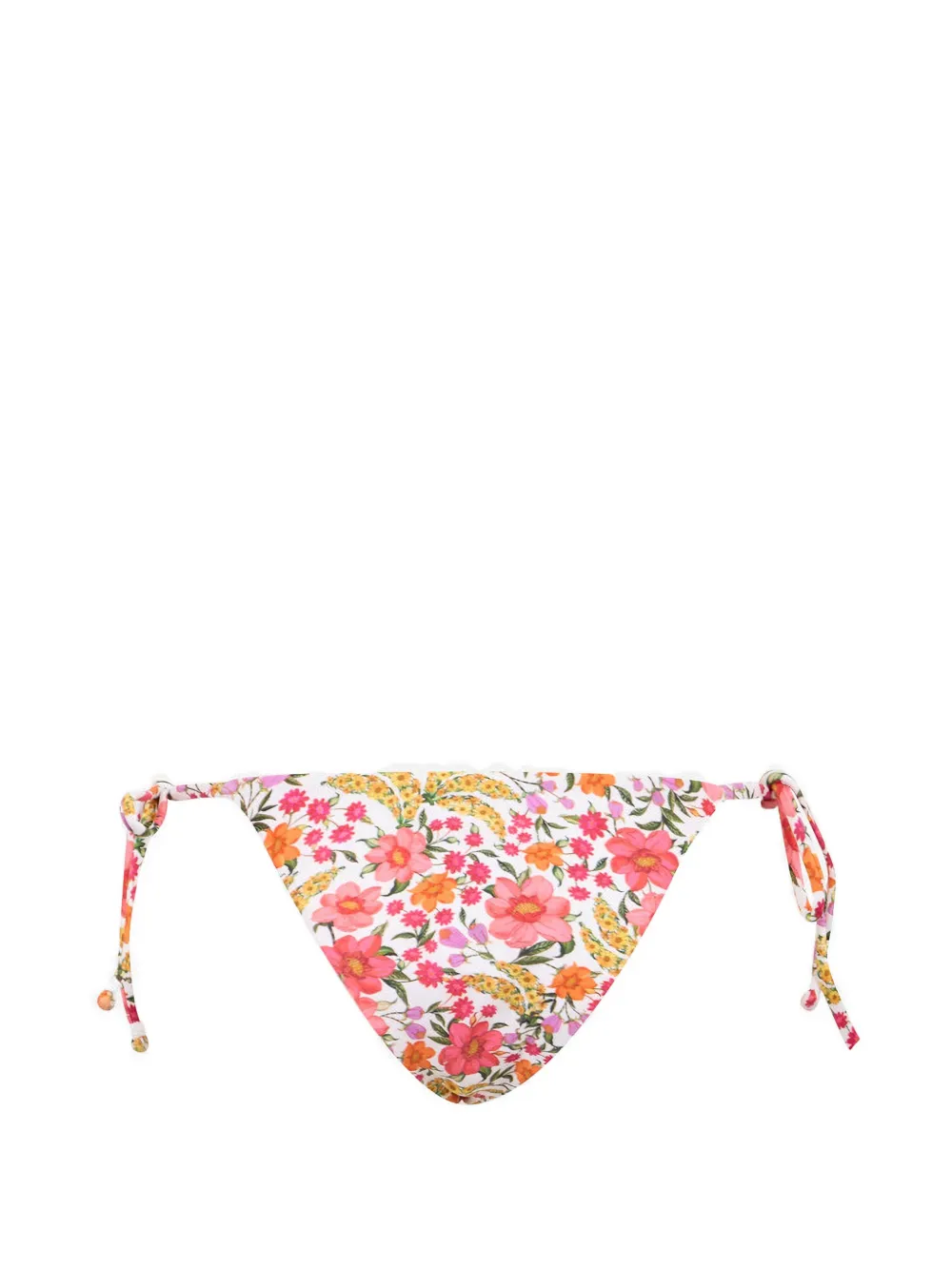 FARM Rio Banana Flowers bikinislip met gestrikte zijkant Wit