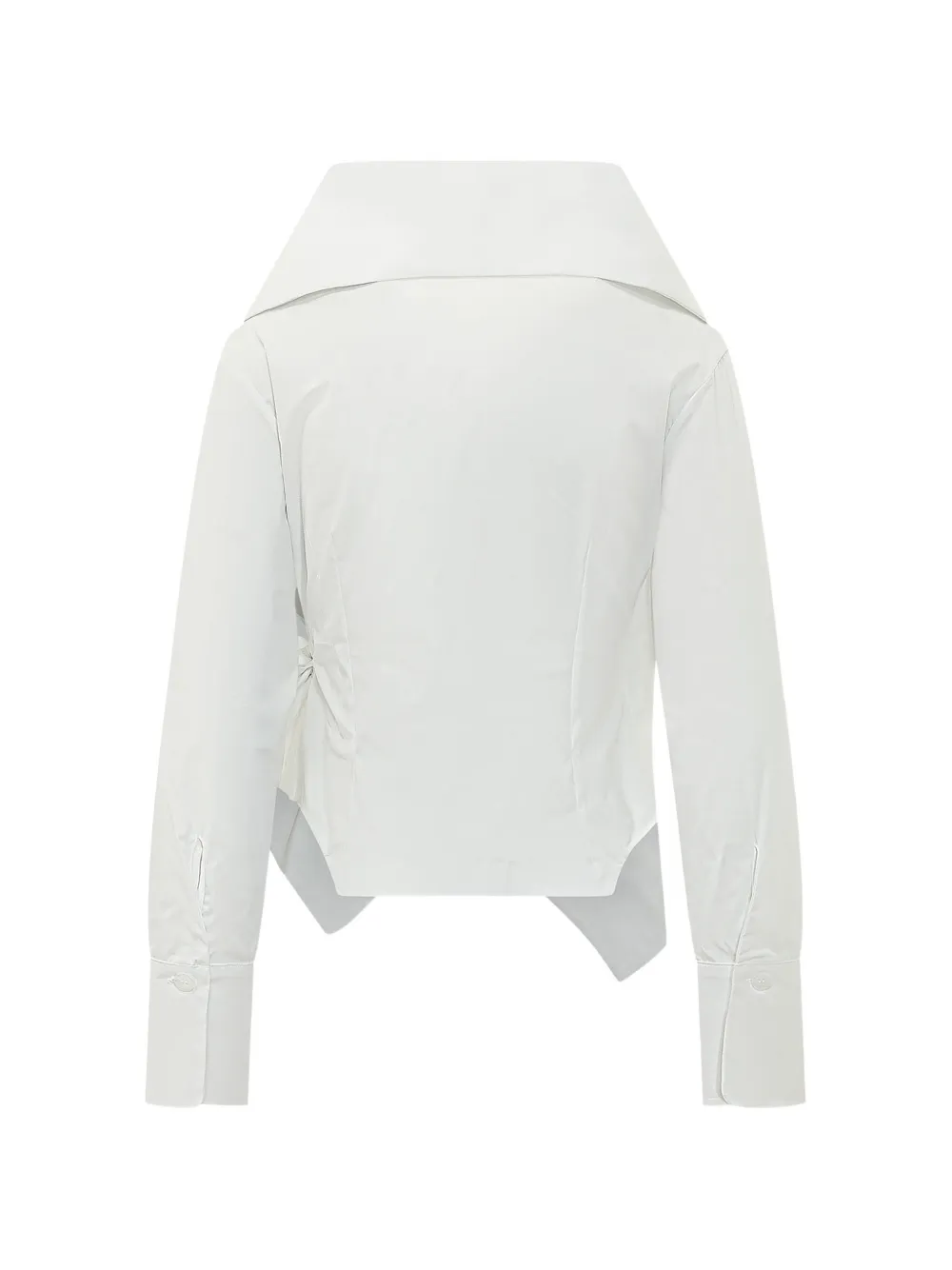  Balossa Camisa Nora Con Diseño Cruzado - Blanco 