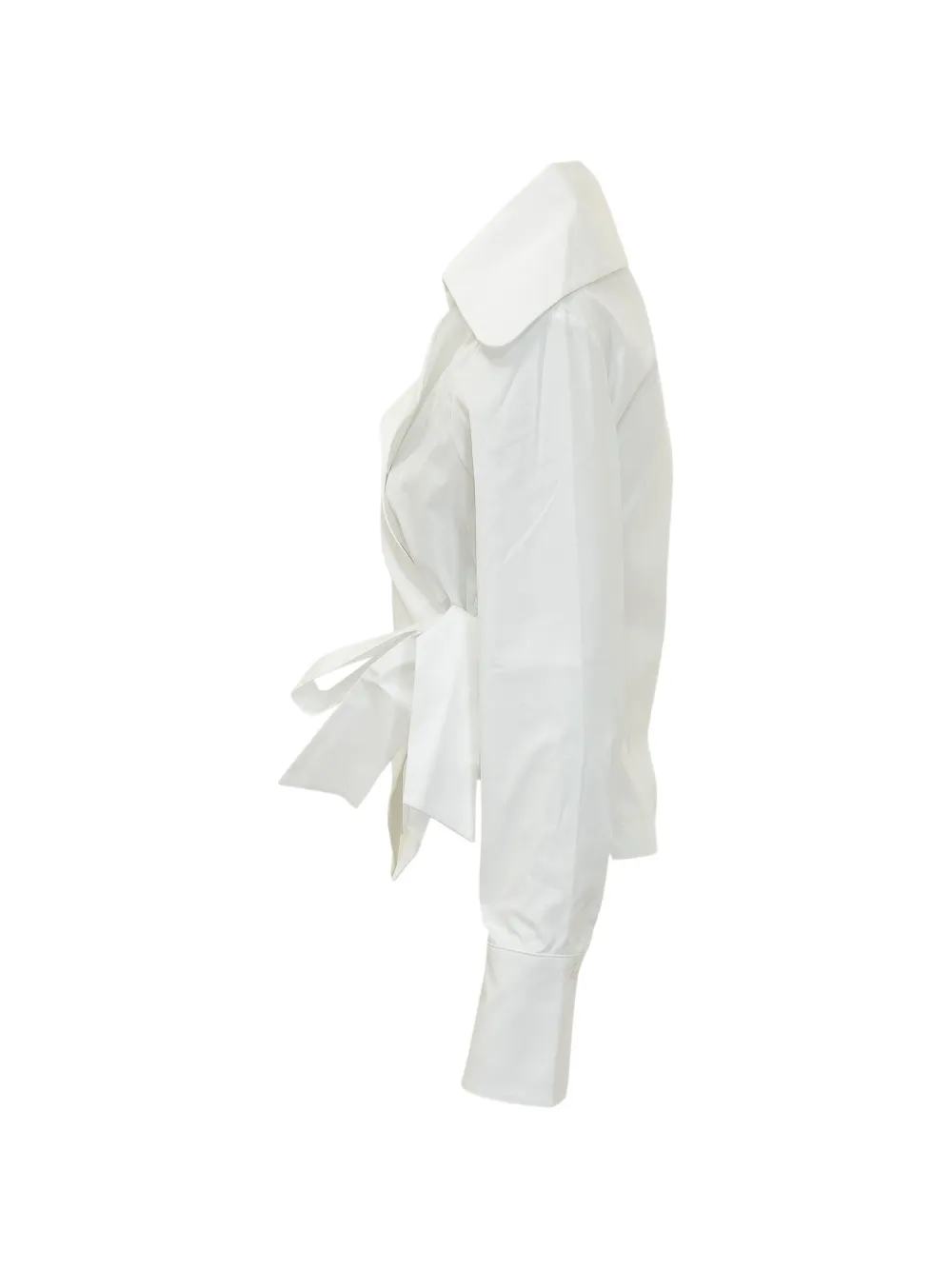 Balossa Camisa Nora Con Diseño Cruzado - Blanco 
