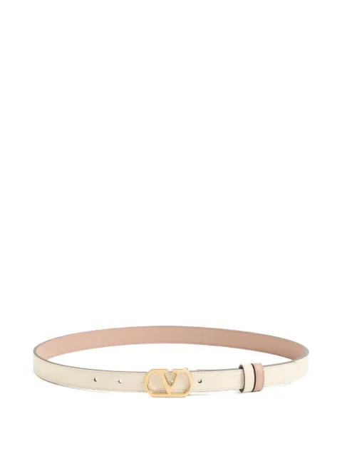 Valentino Garavani VLogo Signature reversible shiny calfskin belt - 20mm / 1.2 In.