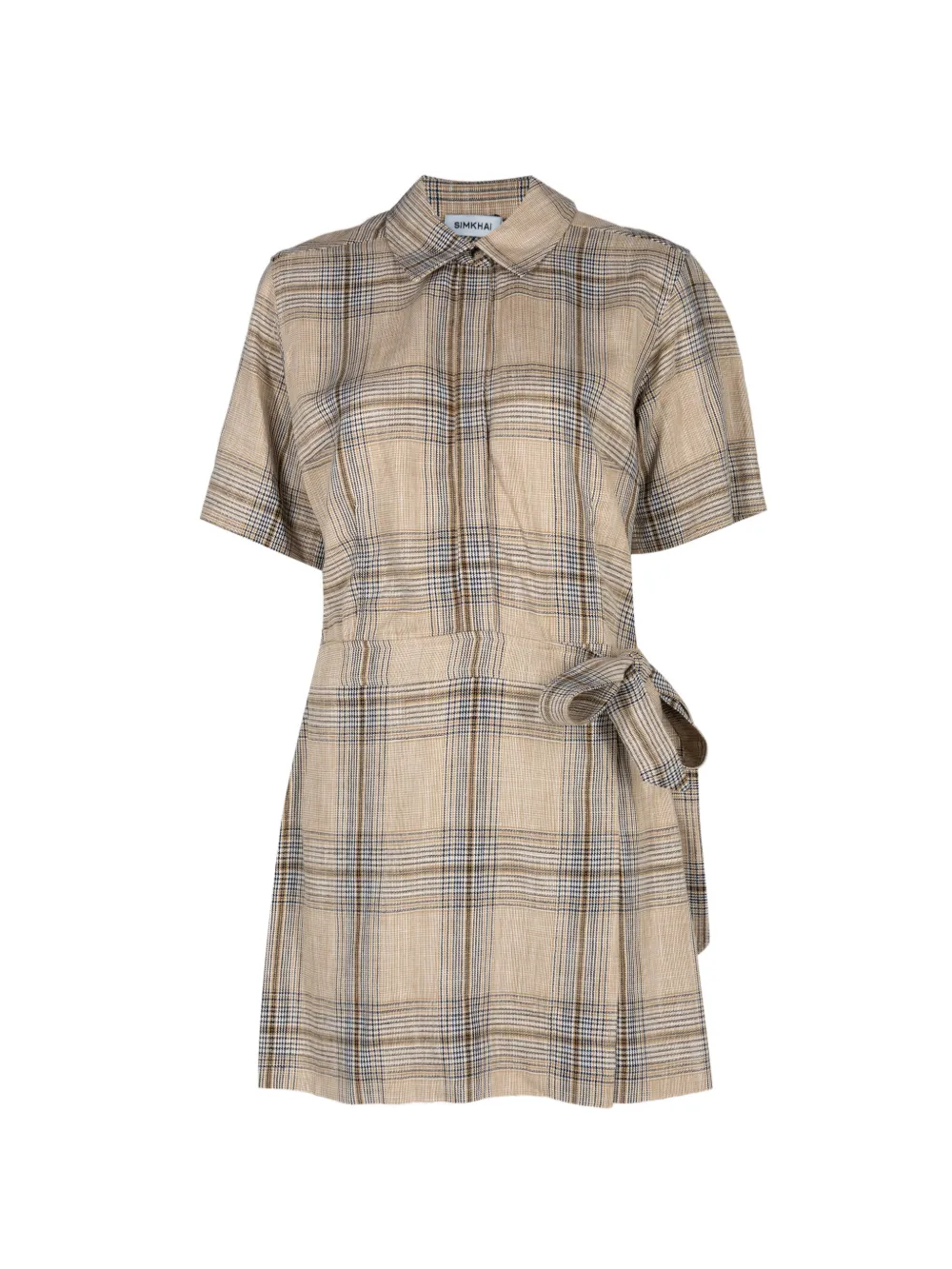 Simkhai plaid mini dress - Toni neutri