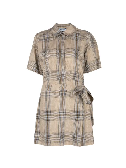 Simkhai plaid mini dress