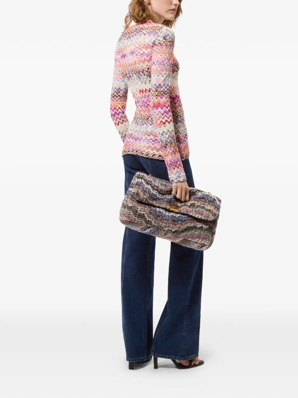 Missoni Slim-fit vest met ronde hals en knopen Veelkleurig