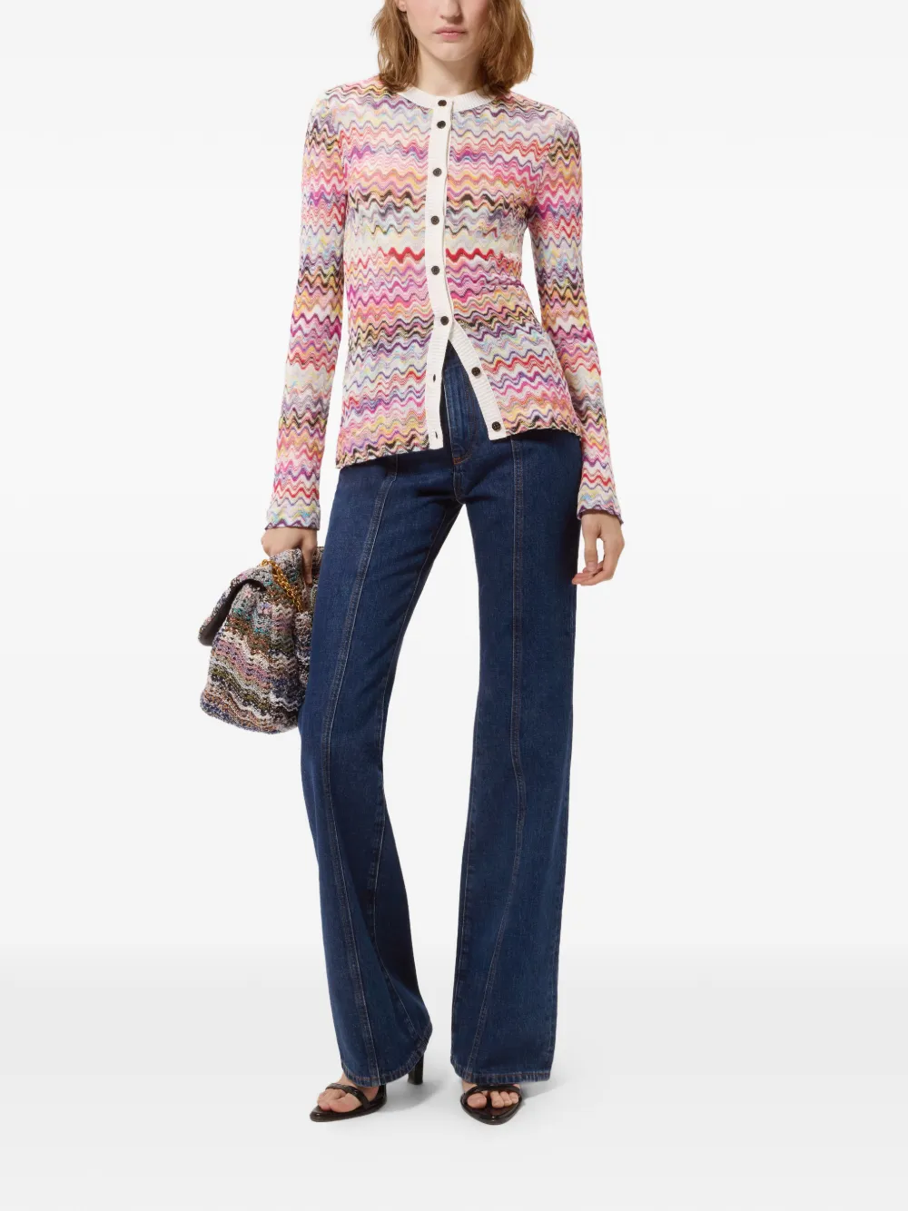Missoni Slim-fit vest met ronde hals en knopen Veelkleurig