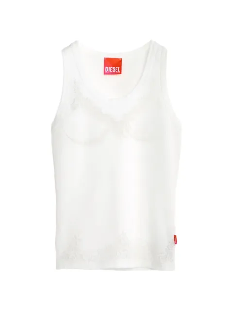 Diesel x Tinder lace-print ribbed T-shirt