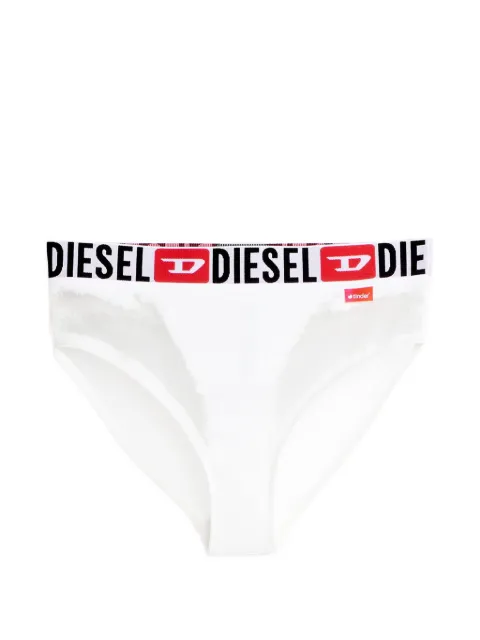 Diesel x Tinder logo-waistband sheer-panel briefs