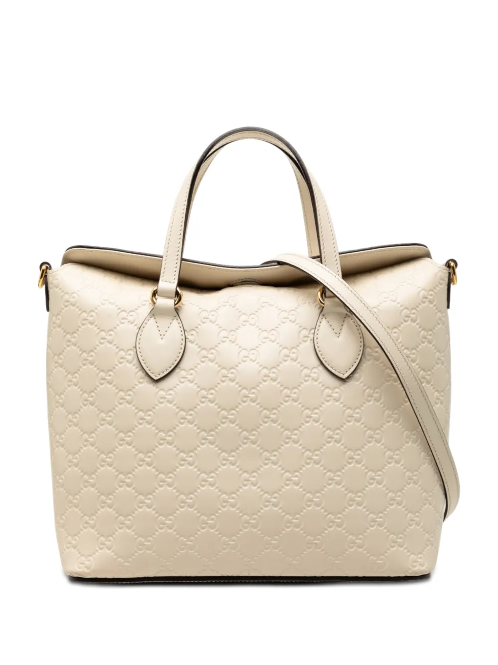 Gucci Pre-Owned 2000-2015 Guccissima Linea A Fold Over satchel - Marrone