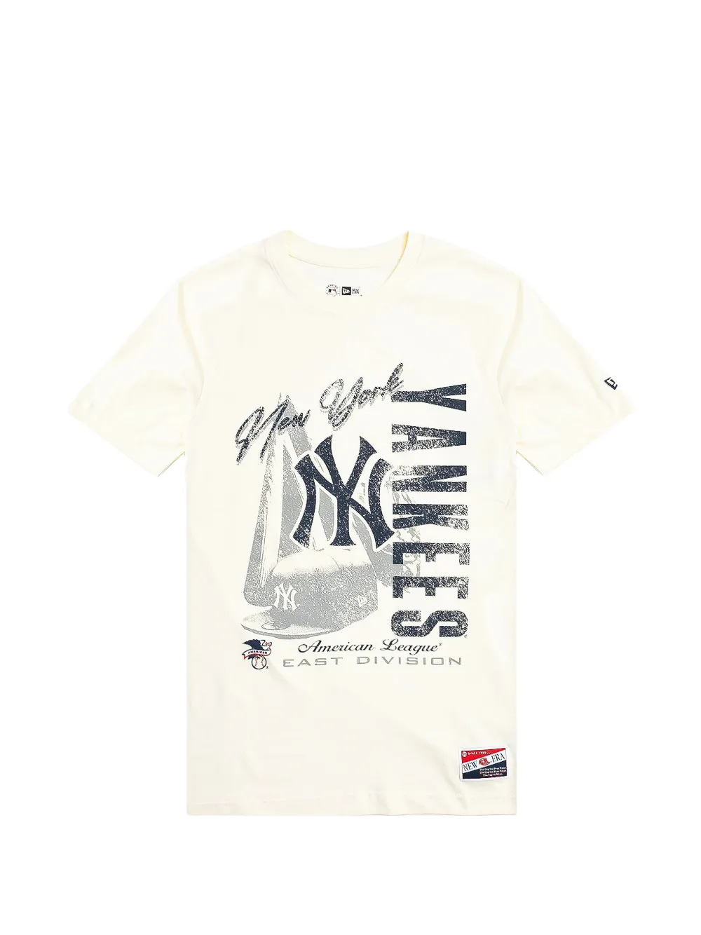 NEW ERA CAP 1917 New York Yankees T-shirt met grafische print Beige