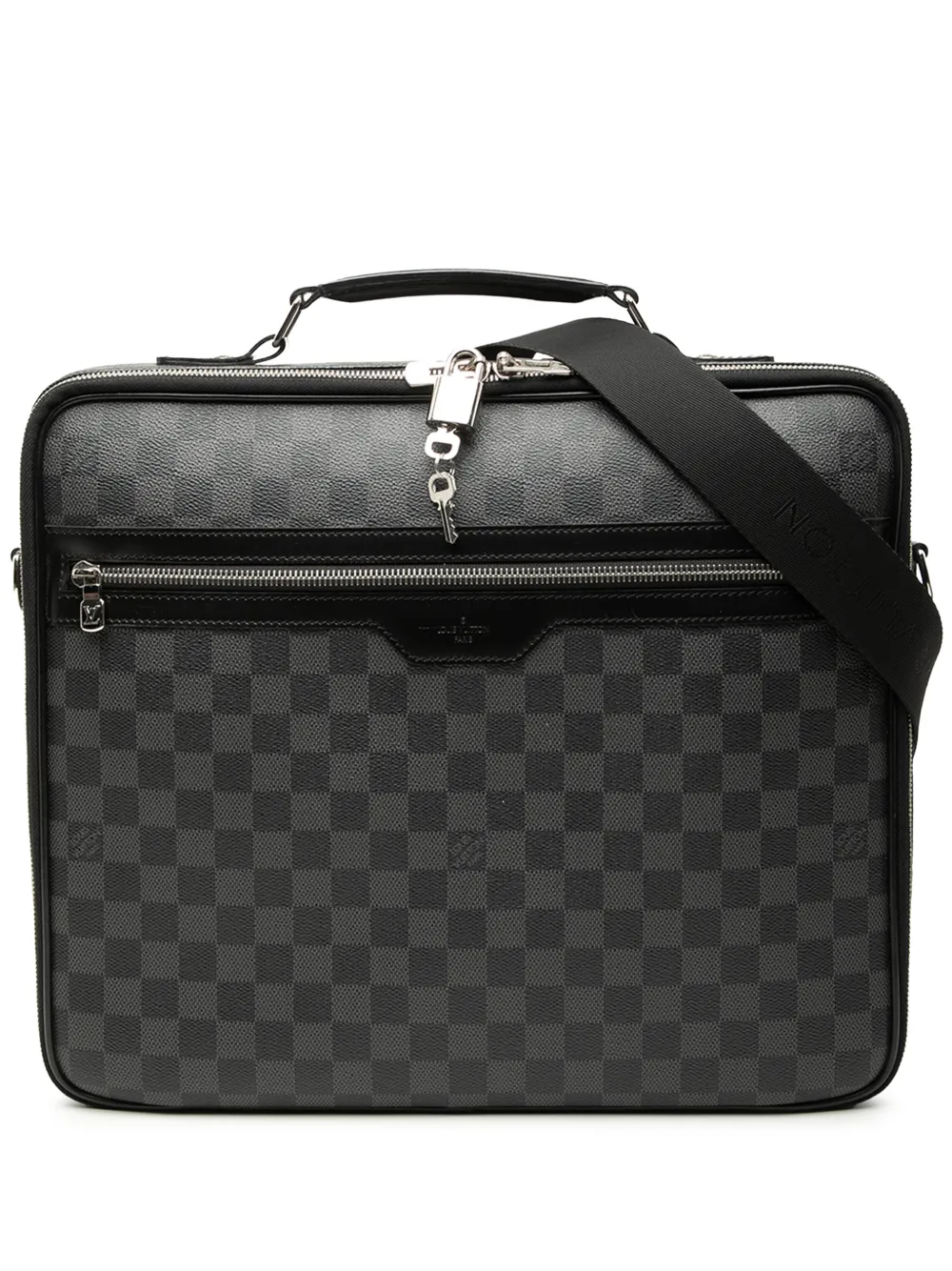Louis Vuitton Pre-Owned 2010 Damier Graphite Steve business bag - Black