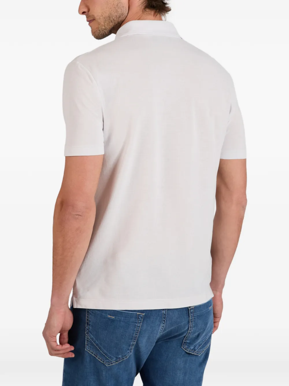 slowear IceCotton slim-fit poloshirt Wit