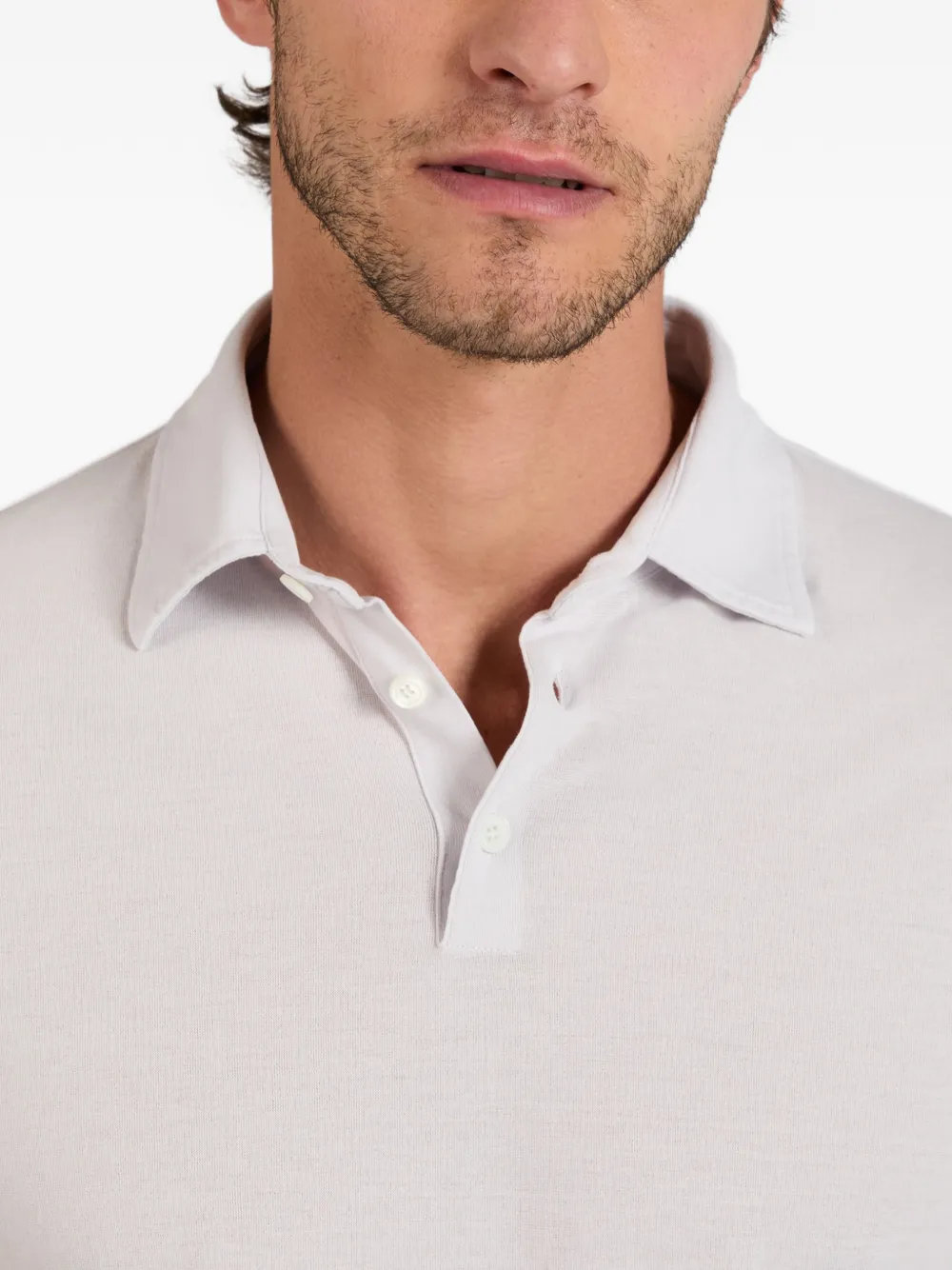 slowear IceCotton slim-fit poloshirt Wit