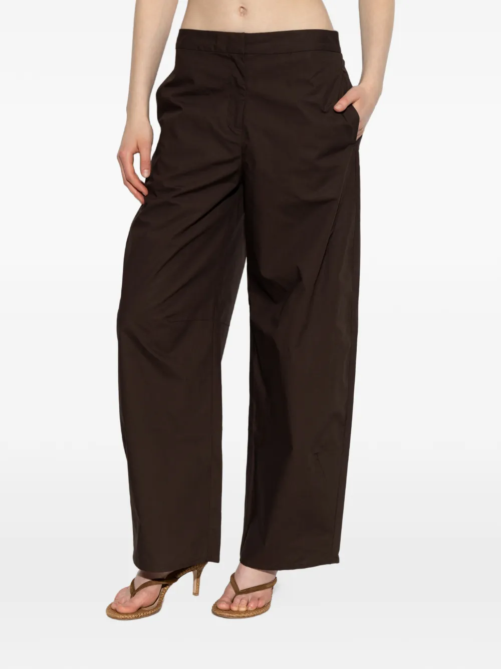  Samsoe Samsoe Pantalones Anchos Saroko - Marrón 