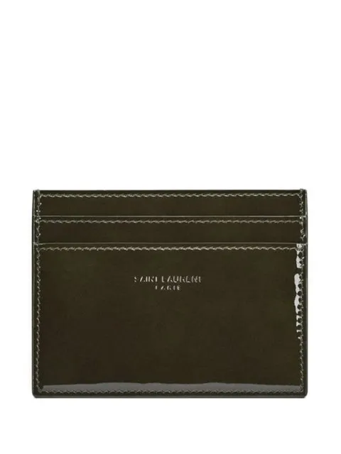 Saint Laurent patent-leather card holder
