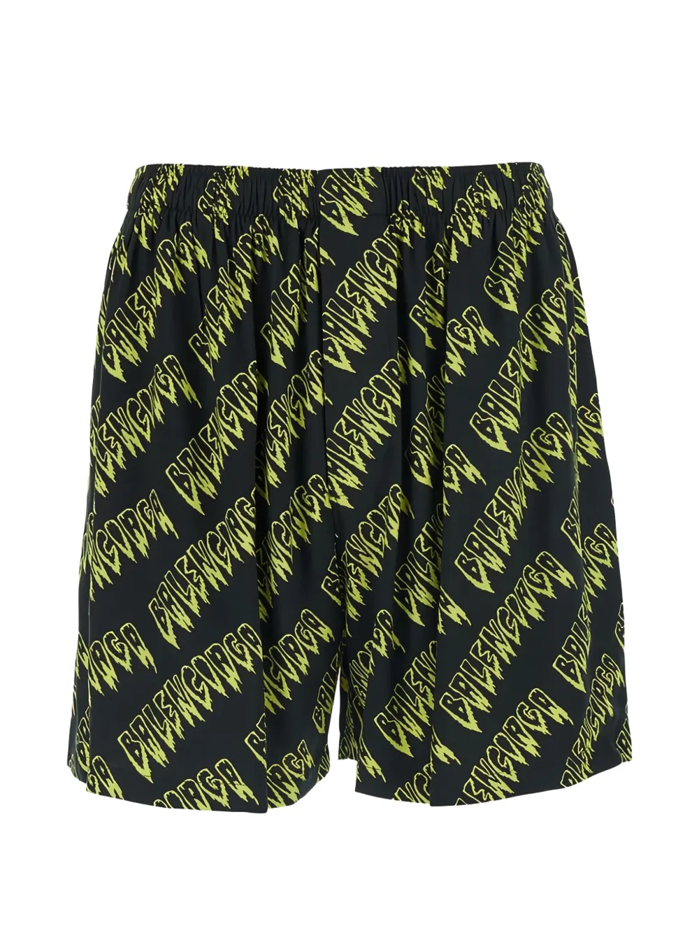 Balenciaga logo-print elasticated-waist shorts - Nero