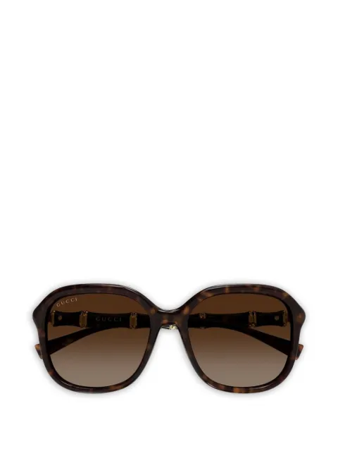 Gucci Bamboo rectangle-frame sunglasses