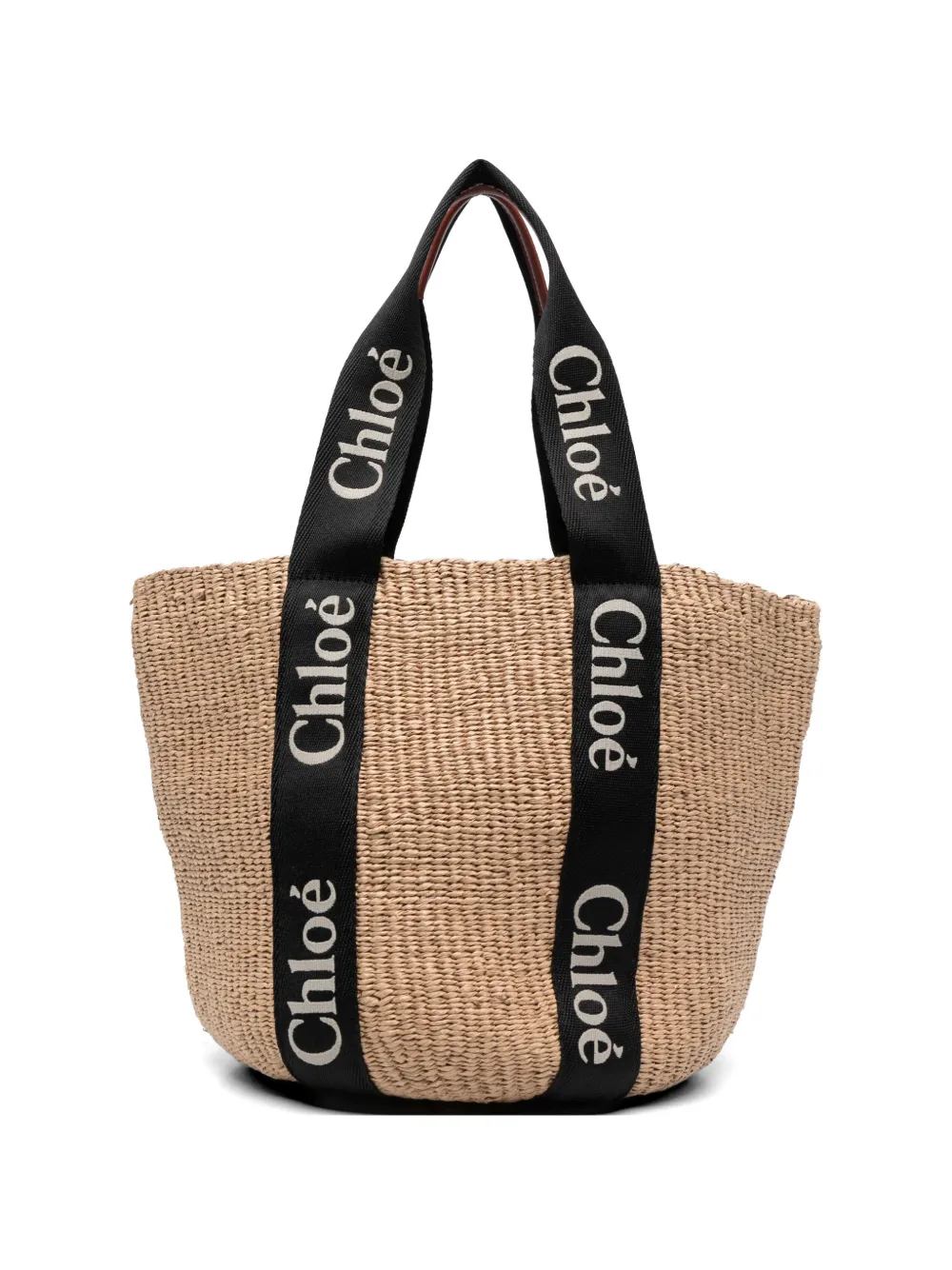 Chloé Woody logo-strap tote bag - Toni neutri