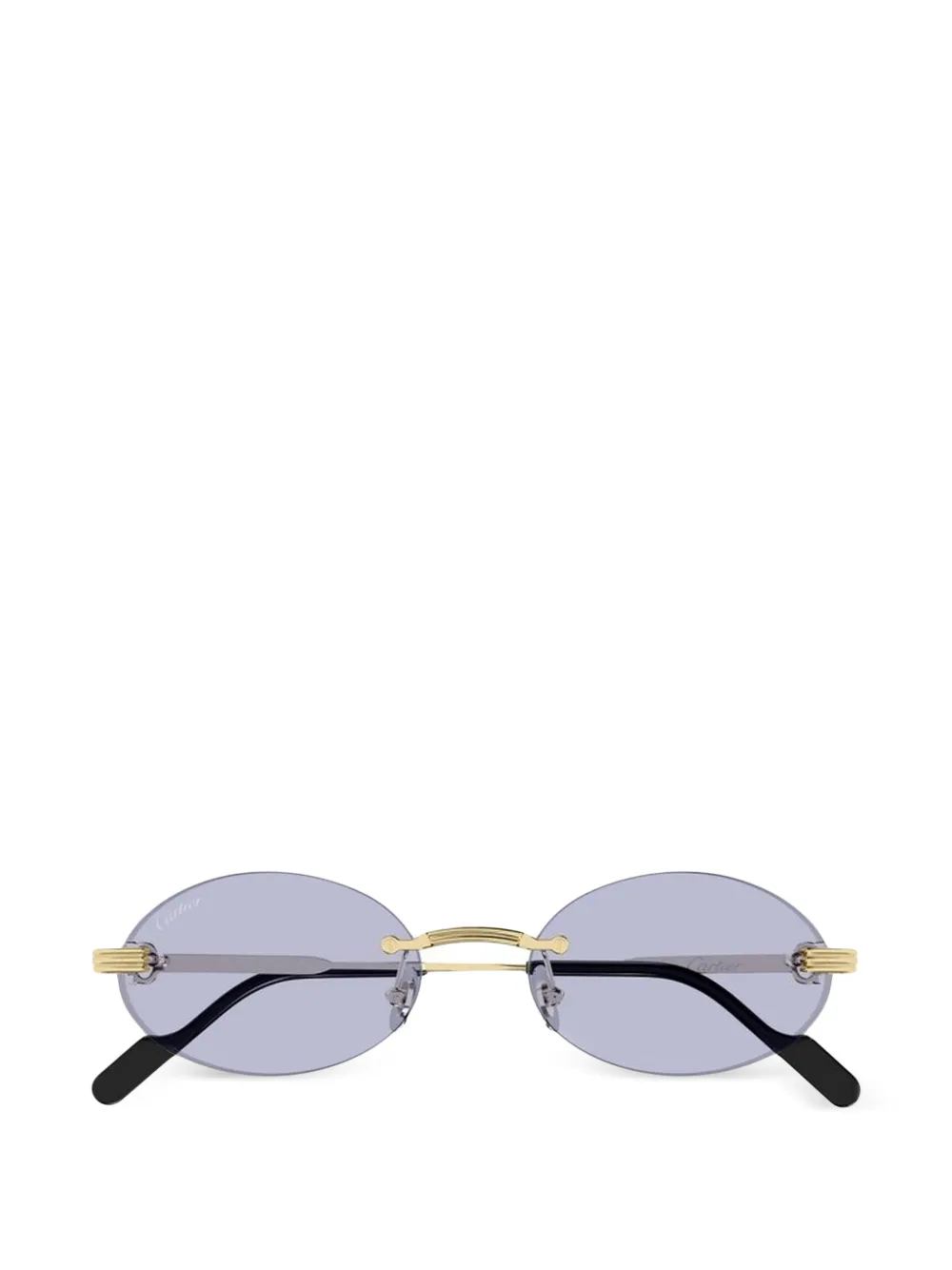 Cartier rimless round-frame sunglasses - Oro