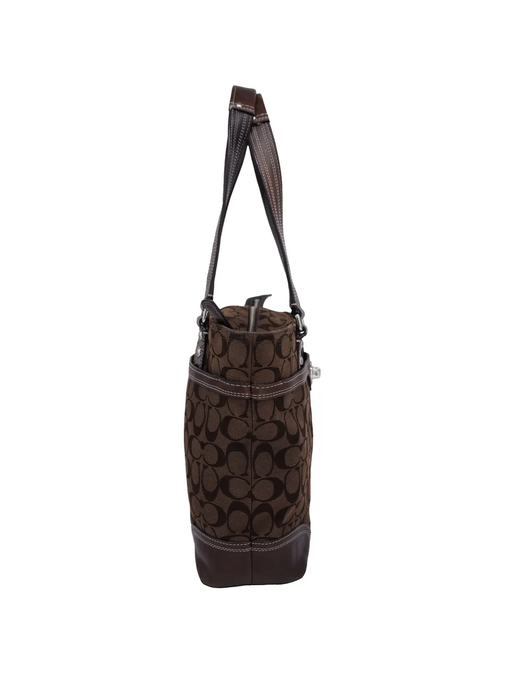 Coach Vintage Hampton Signature Shoulder Bag | Brown | FARFETCH
