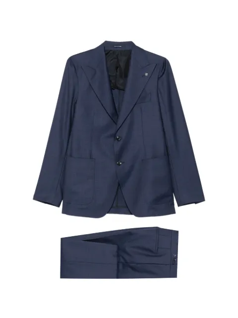 Tagliatore peak-lapel single-breasted suit