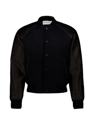FENDI Leather Blouson Jacket | Black | FARFETCH