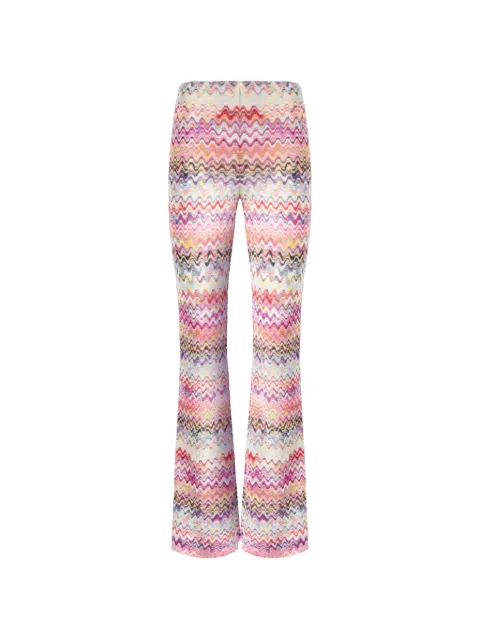 Missoni zigzag-knit flared trousers