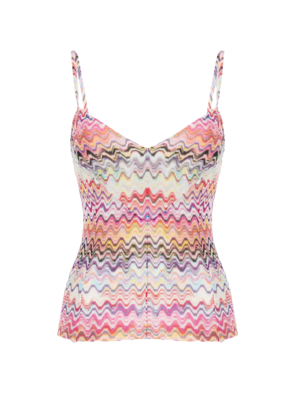 Missoni zigzag-knit V-neck top - Mehrfarbig