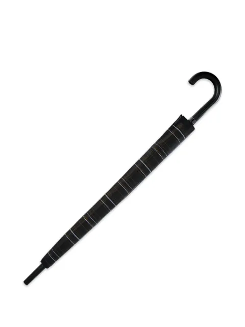 BOSS check-pattern curved-handle umbrella