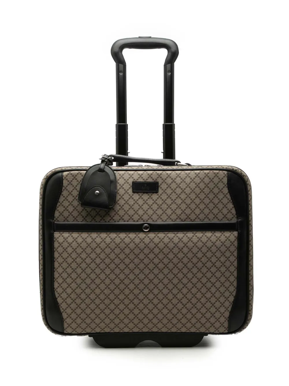 Gucci Pre-Owned 2000-2015 Diamante Coated Canvas Carry On Trolley travel bag - Black