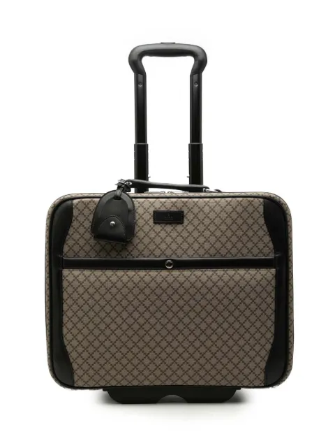 Gucci Pre-Owned bolsa de viaje Carry On Trolley de lona en rombos revestida 2000-2015