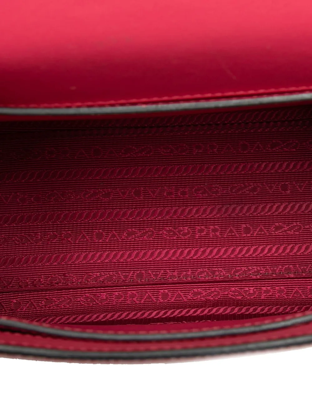 Prada Pre-owned 2013-2026 Saffiano Cuir Monochrome Envelope Crossbody Bag in Pink, view 5