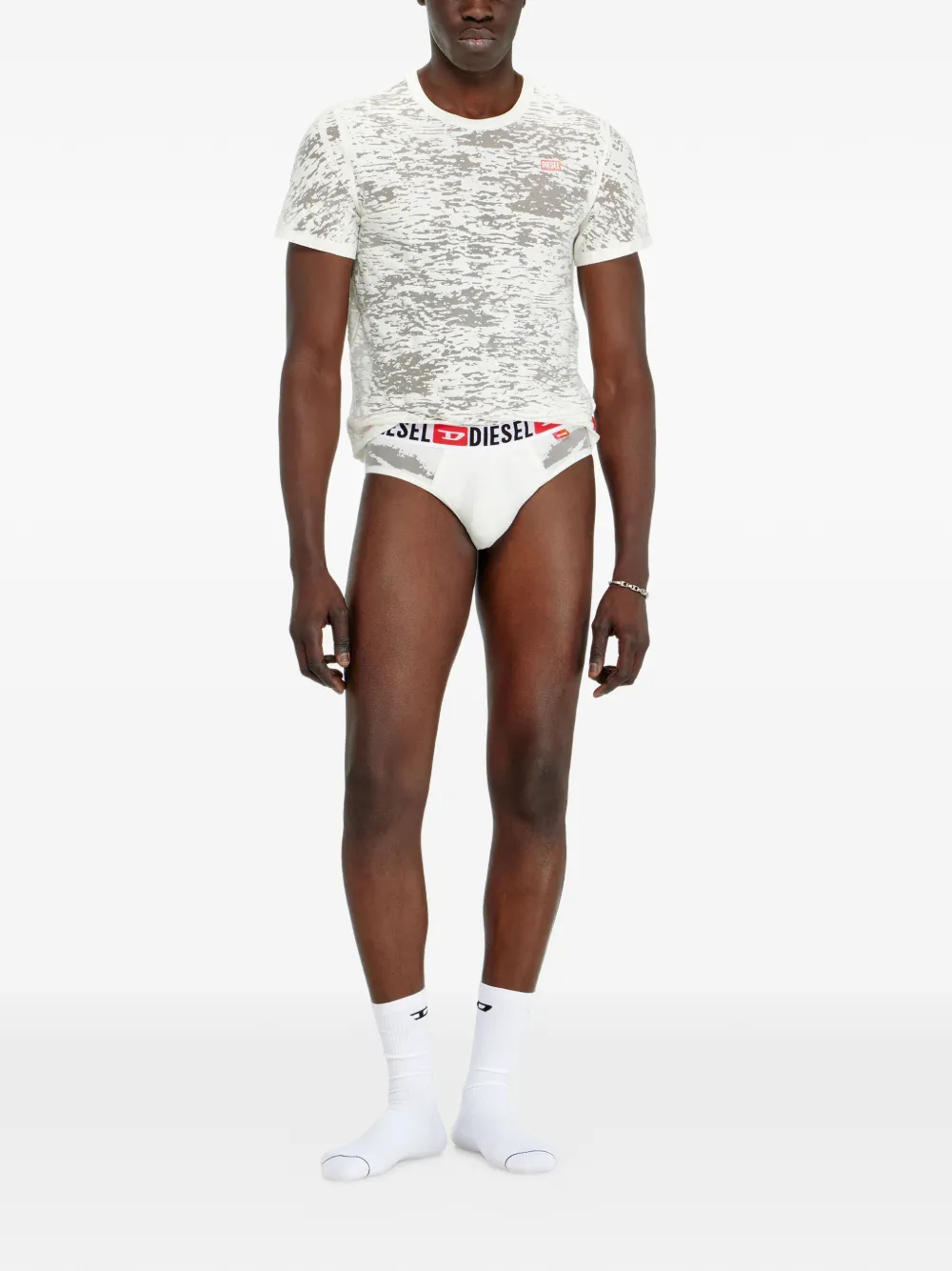 Diesel Slip met logoband Wit