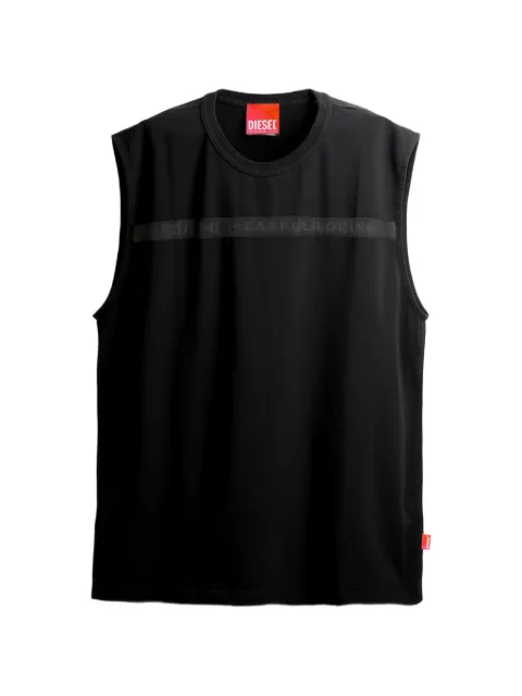 Diesel x Tinder slogan-print sleeveless T-shirt