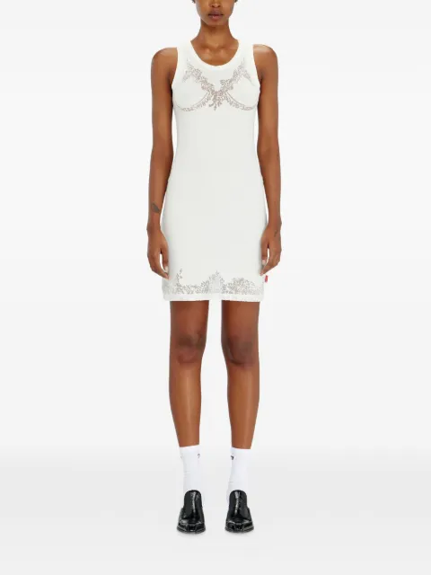 Diesel x Tinder lace-trim ribbed-knit dress