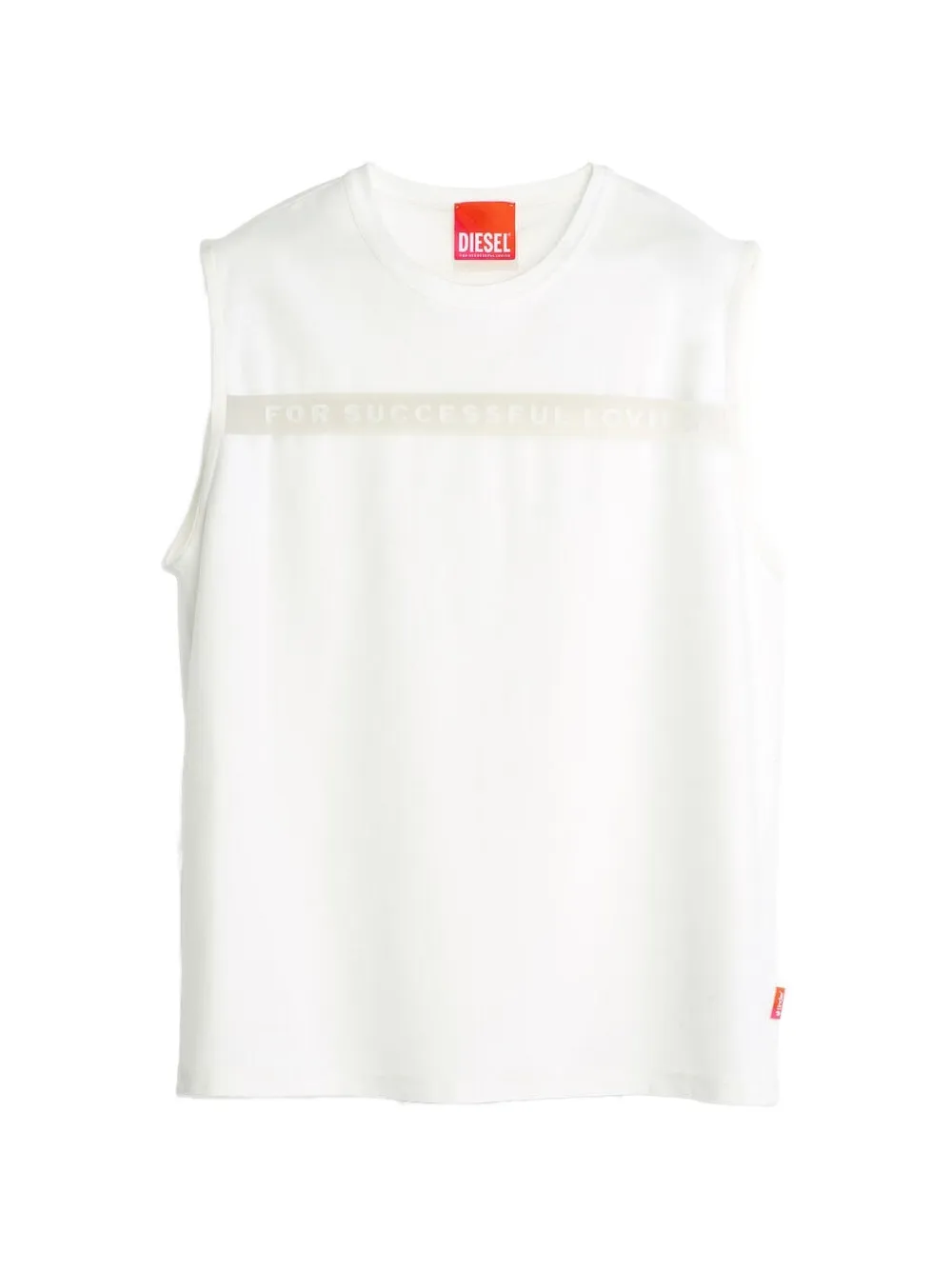 Diesel Tanktop met logoprint Wit
