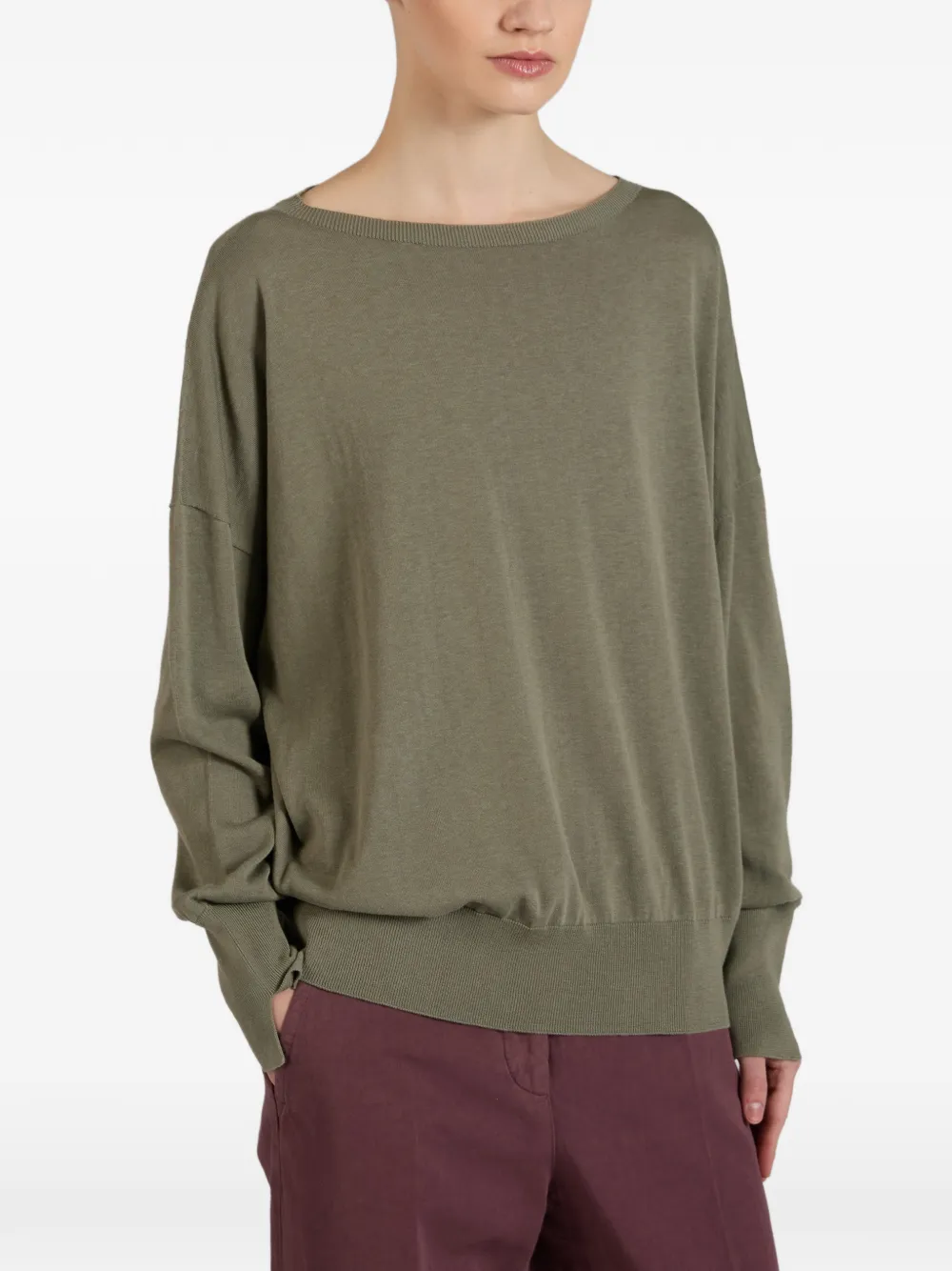  Slowear Jersey Con Cuello Barco - Gris 