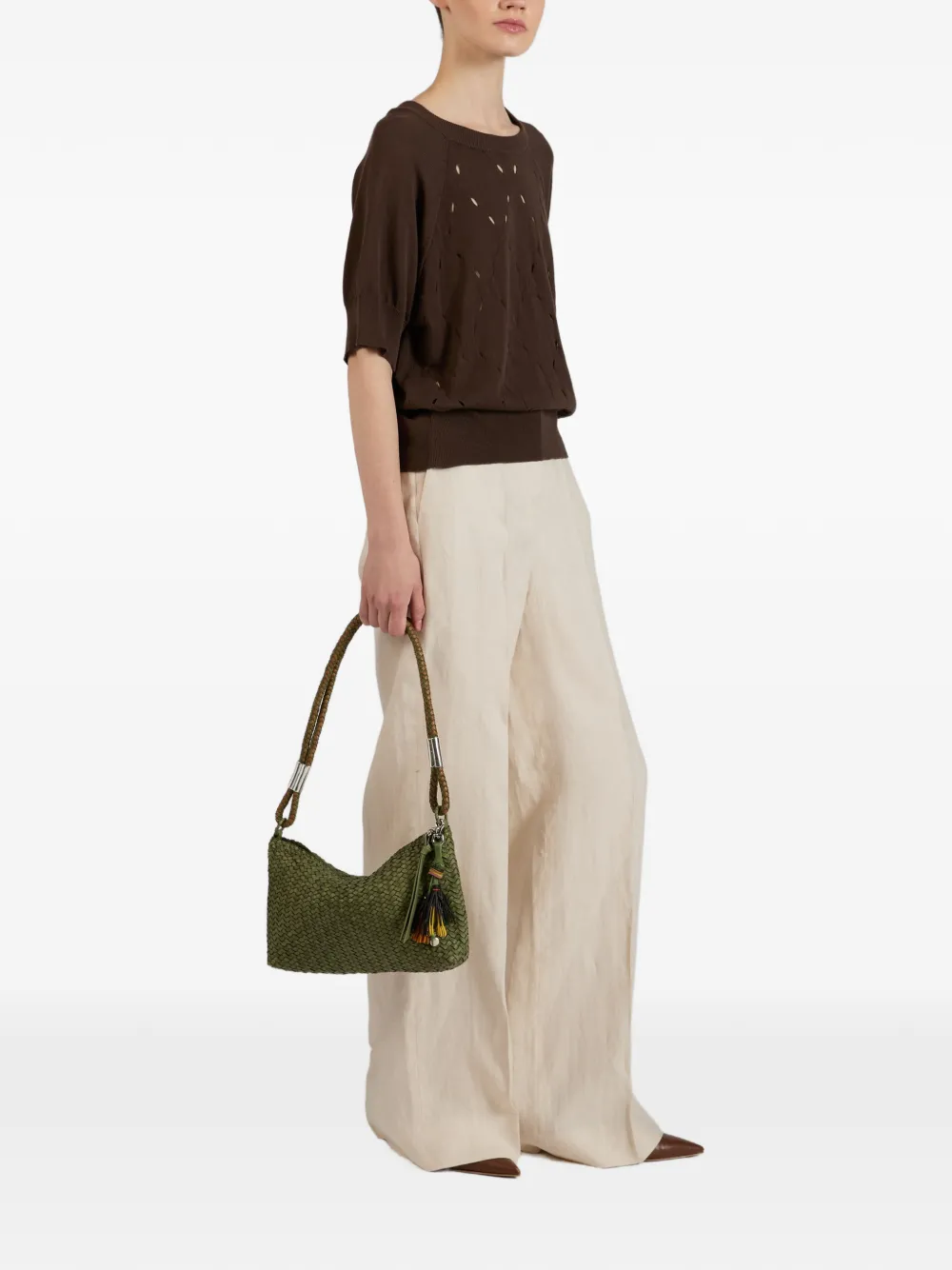  Slowear Pull à Losanges - Marron 